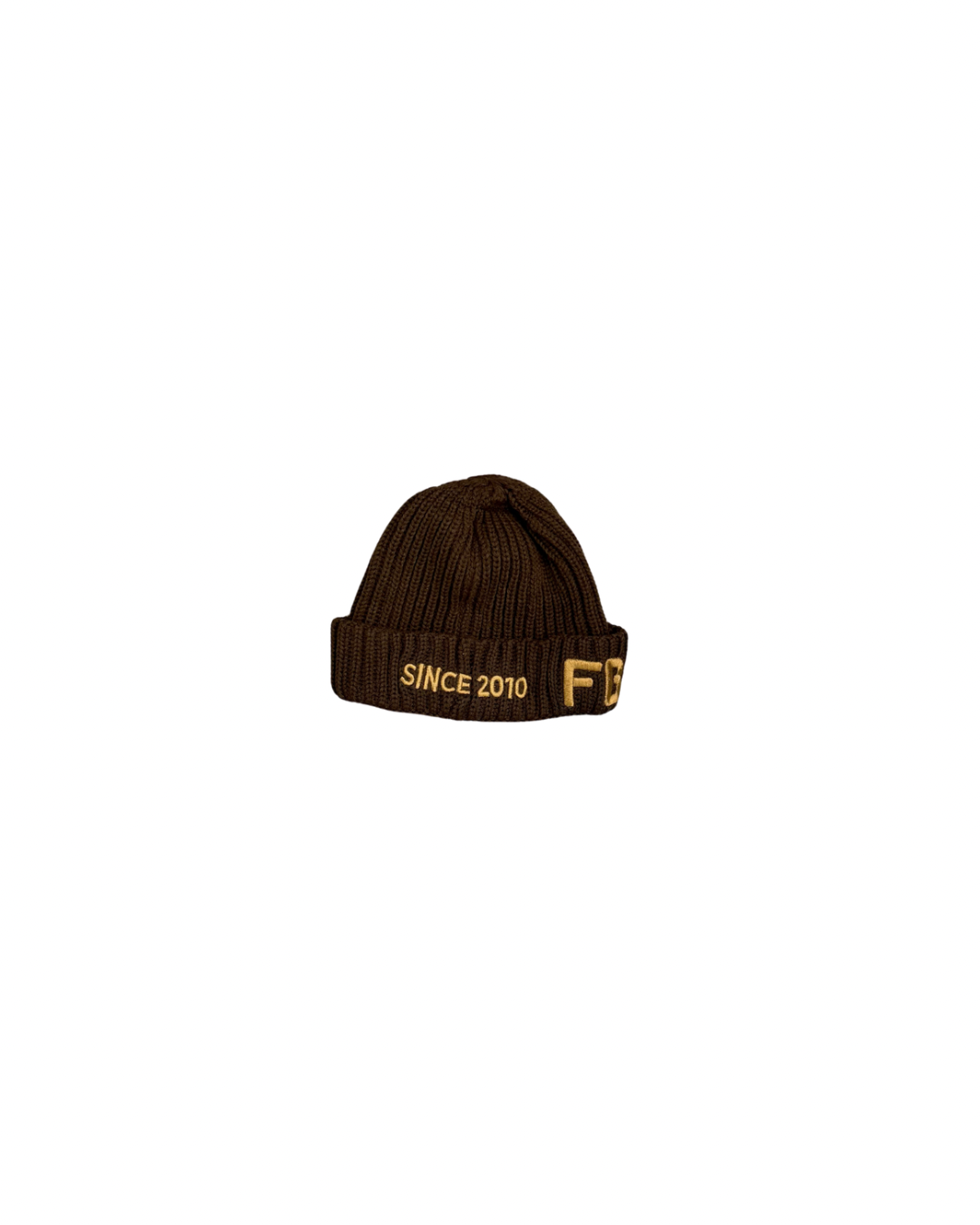 Mocha Brown FBN Knit Logo Toboggan