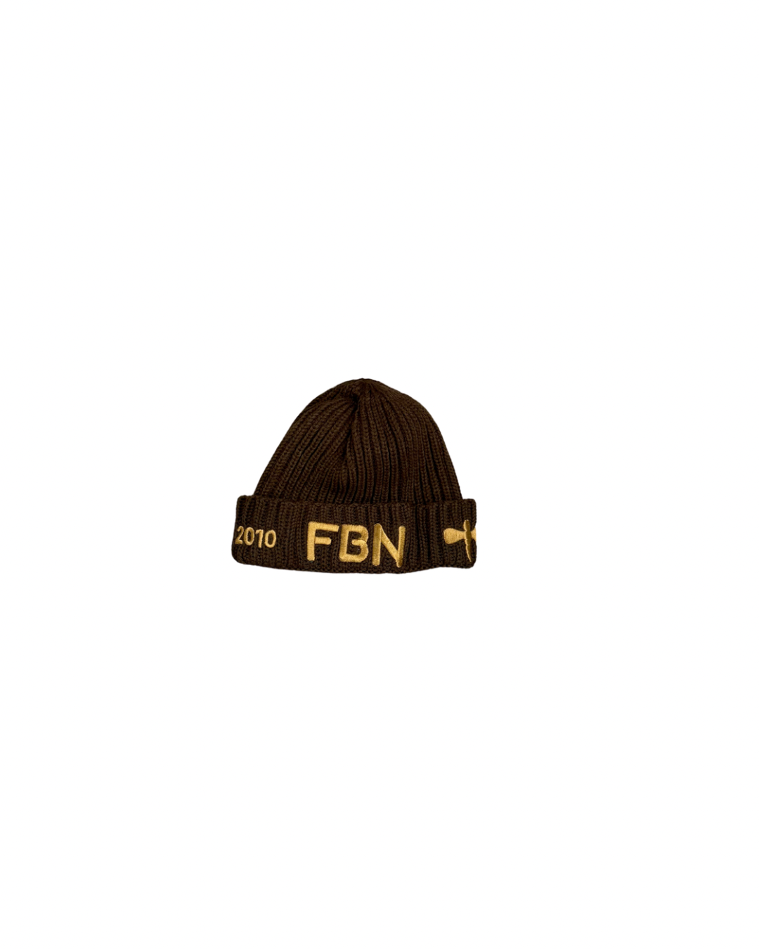 Mocha Brown FBN Knit Logo Toboggan